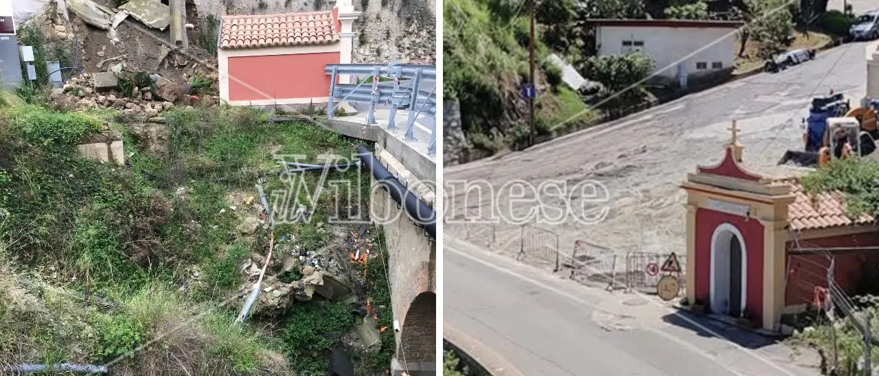 Tropea, dopo 10 anni sistemata la spaventosa voragine di via Carmine ma i residenti restano preoccupati: «Temiamo un nuovo cedimento»