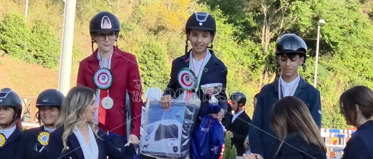 La tredicenne vibonese Jasmine Cammarata campionessa regionale di equitazione