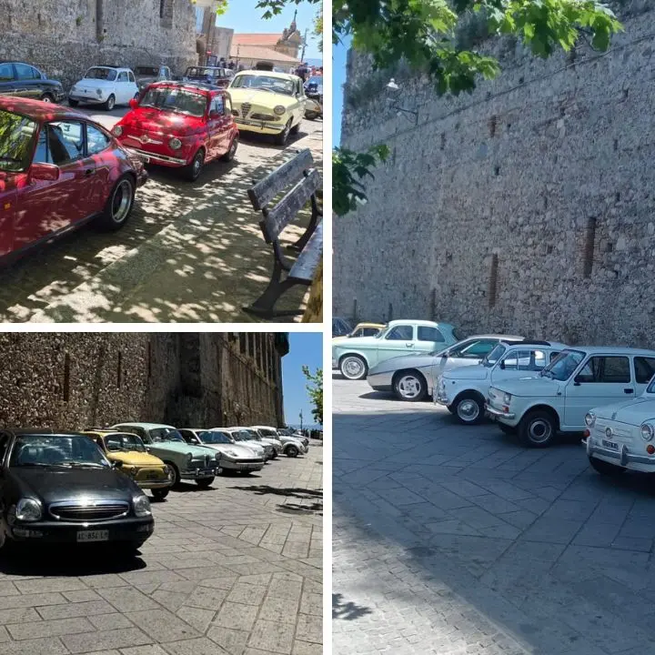 La sfilata di auto d’epoca incanta Nicotera: un tuffo nel passato tra motori e patrimonio storico