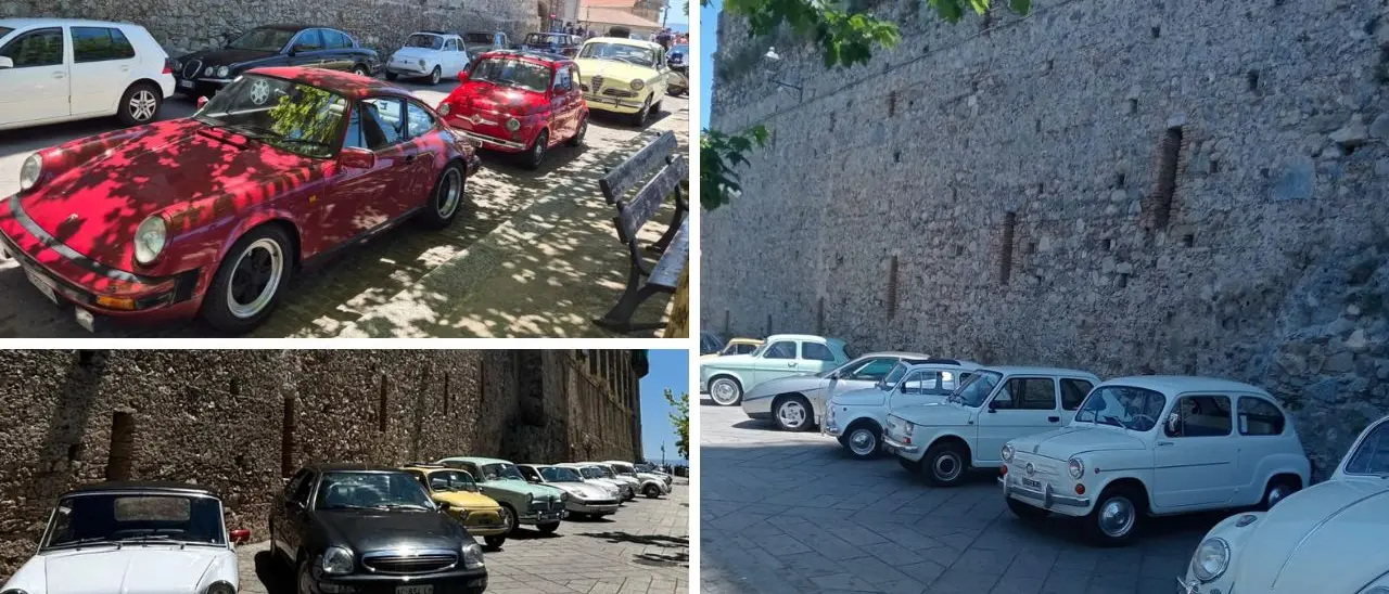 La sfilata di auto d’epoca incanta Nicotera: un tuffo nel passato tra motori e patrimonio storico