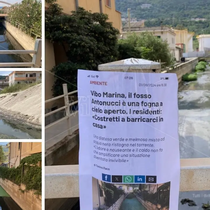 Fosso Antonucci, lo scarico “misterioso” torna a rianimarsi ma Romeo assicura: «Sono acque bianche. Più a monte invece…» - VIDEO