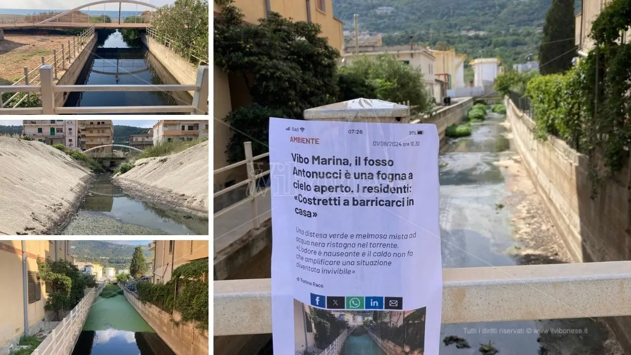 Fosso Antonucci, lo scarico “misterioso” torna a rianimarsi ma Romeo assicura: «Sono acque bianche. Più a monte invece…» - VIDEO