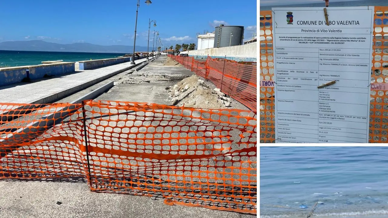 Mare negato a Vibo Marina: rifiuti in acqua e cantieri rovinano la prima vera domenica d’estate