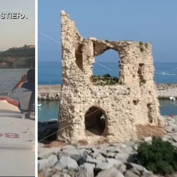 Briatico, restano intrappolati sulla spiaggia con l'uscita ostruita da una frana: recuperati quattro bagnanti dalla Guardia costiera