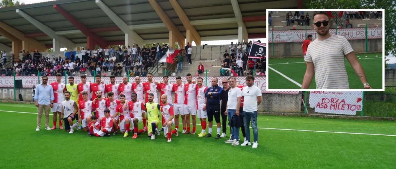 Dilettanti, l'Asd Mileto al suo primo anno di fondazione già promossa in Seconda categoria. E ora punta alla Prima: «Non ci fermiamo qui»