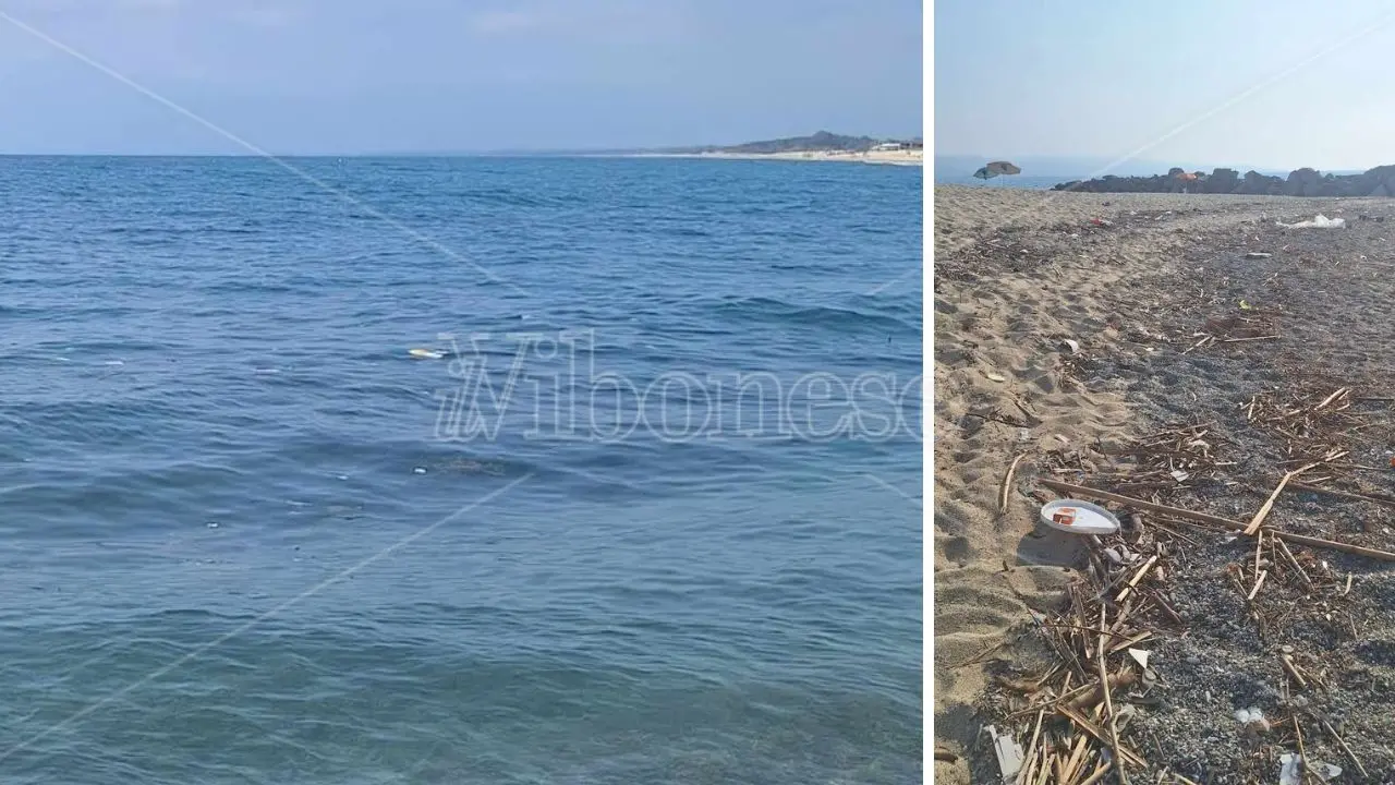 Pizzo, mare sporco e rifiuti sulla spiaggia: «Terra offesa e tradita dall’indifferenza»