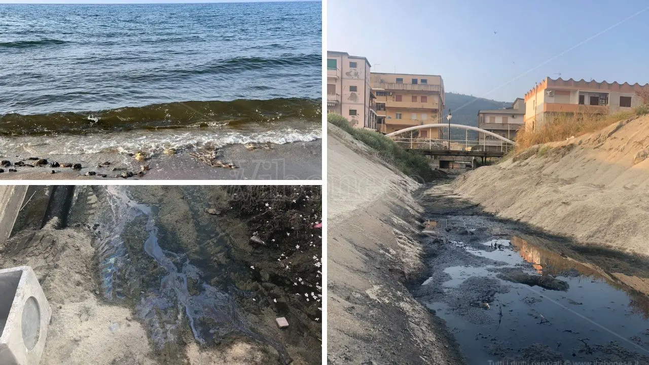 Mare di Vibo, lo stupro continua: dai torrenti Sant’Anna e Antonucci ancora liquami. E l’opposizione incalza: «Inaccettabile» - VIDEO