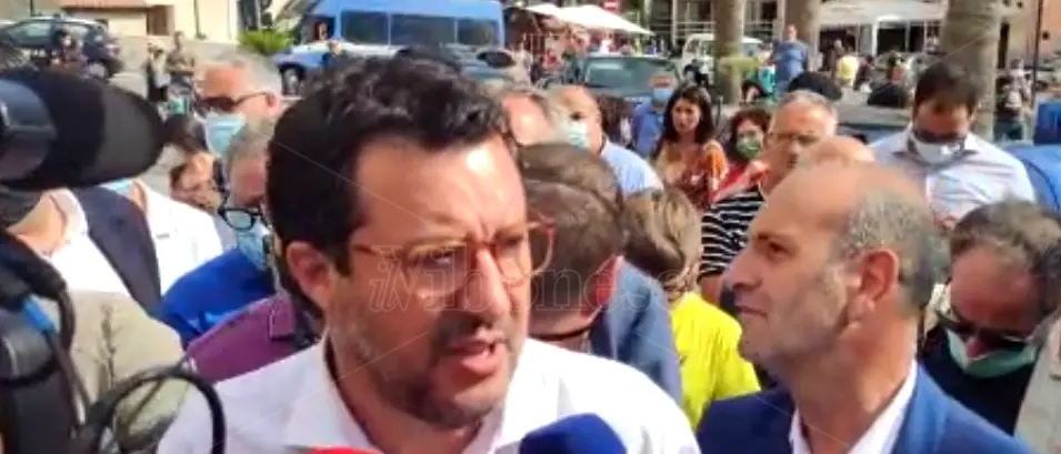 Elezioni in Calabria, tappa a Mileto per il leader della Lega Salvini