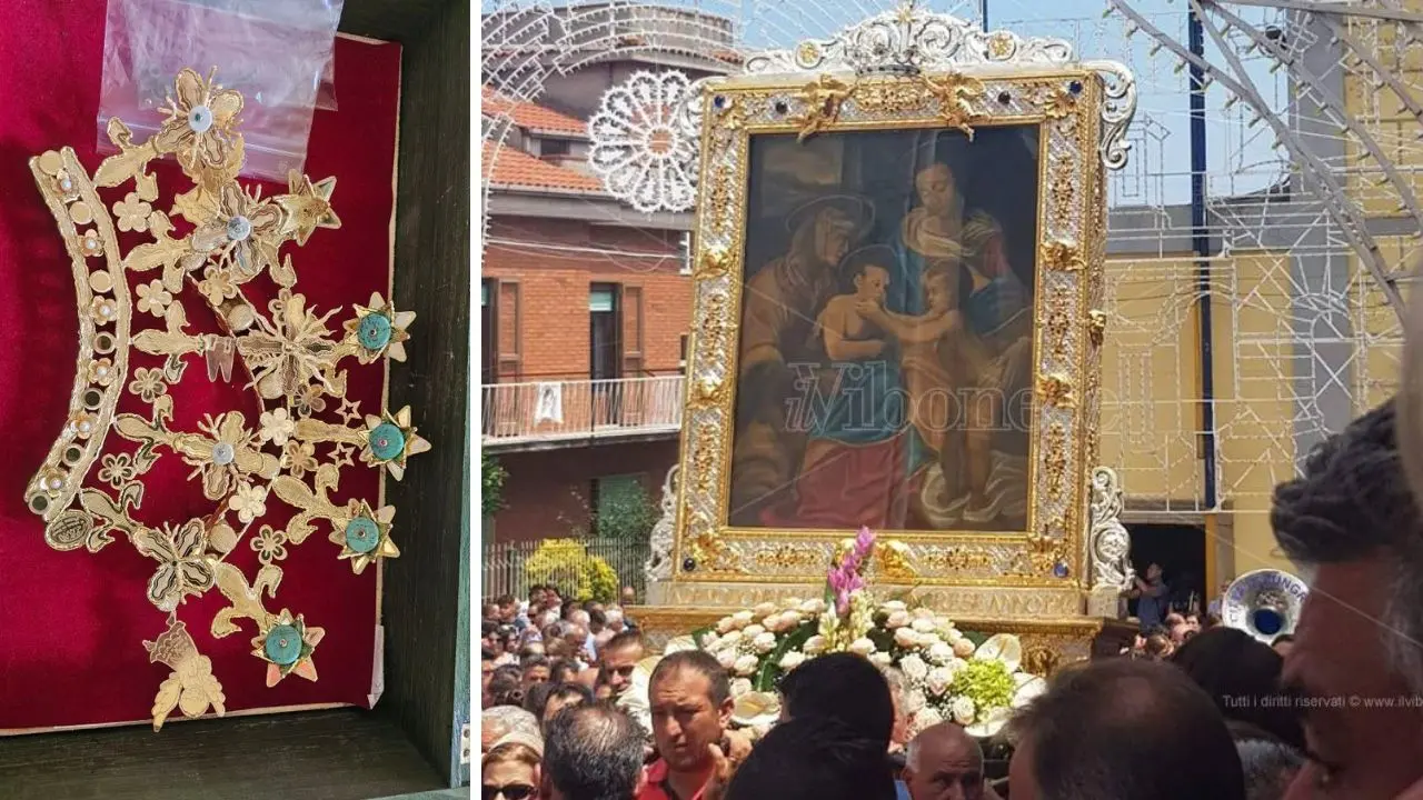 Zungri, dopo 10 anni si chiude la vicenda delle corone d'oro della Madonna della Neve: la parrocchia salda l'ultima rata dei 13mila euro dovuti