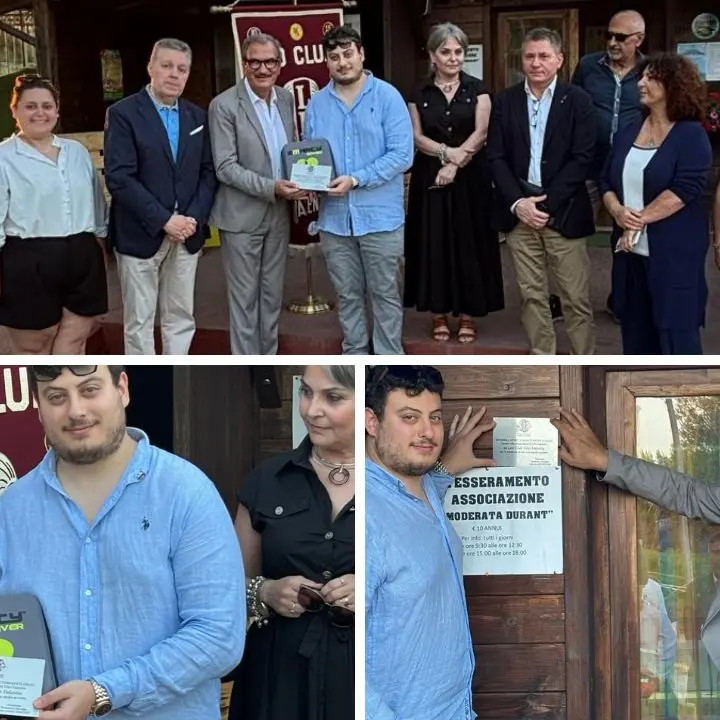 Il Leo Club Vibo Valentia dona un defibrillatore alla città: è stato installato al Parco Urbano