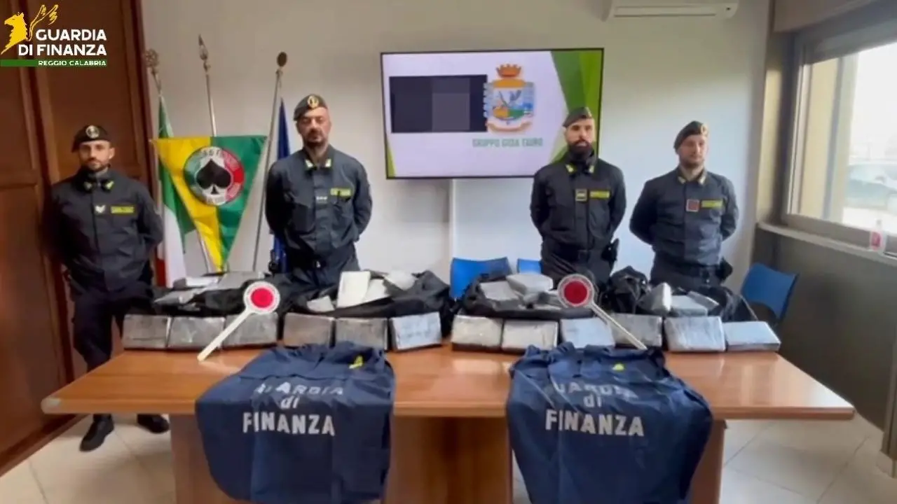 Sequestrati due quintali di cocaina: i finanzieri arrestano due portuali che avevano tentato la fuga tra i container di Gioia Tauro - VIDEO