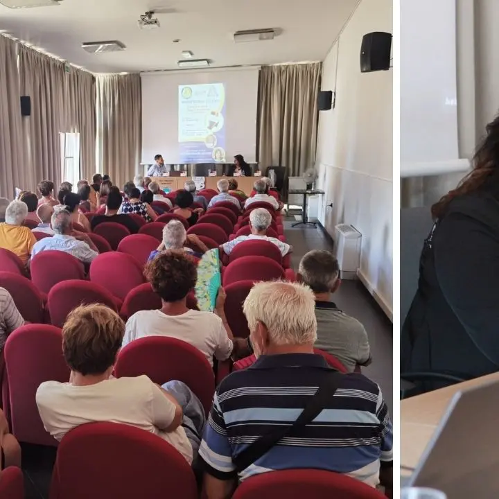 Tour per presentare il suo libro su Nik Spatari: successo in Piemonte per la santonofrese Caterina Malfarà Sacchini