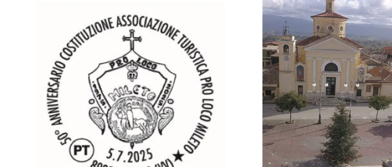 Mileto, la Pro loco compie 50 anni e festeggia con una serata di eventi e con uno speciale annullo filatelico