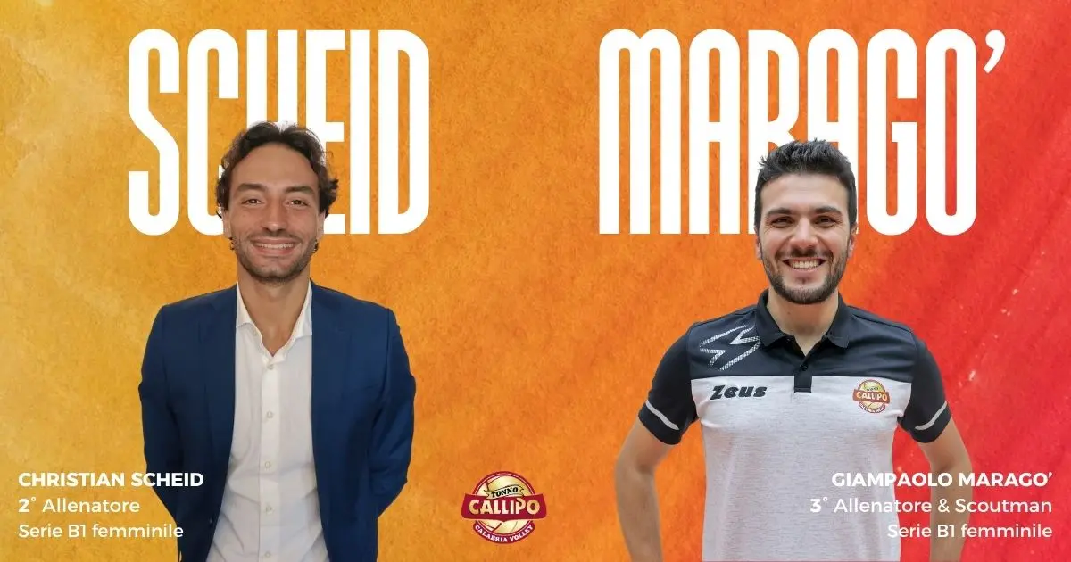 Tonno Callipo, due nuovi ingressi nello staff della squadra femminile: Scheid e Maragó, competenze tecniche e visione per affrontare la B1