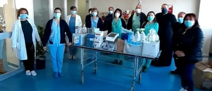 Dpi e attrezzature mediche in dono agli ospedali di Vibo e Tropea