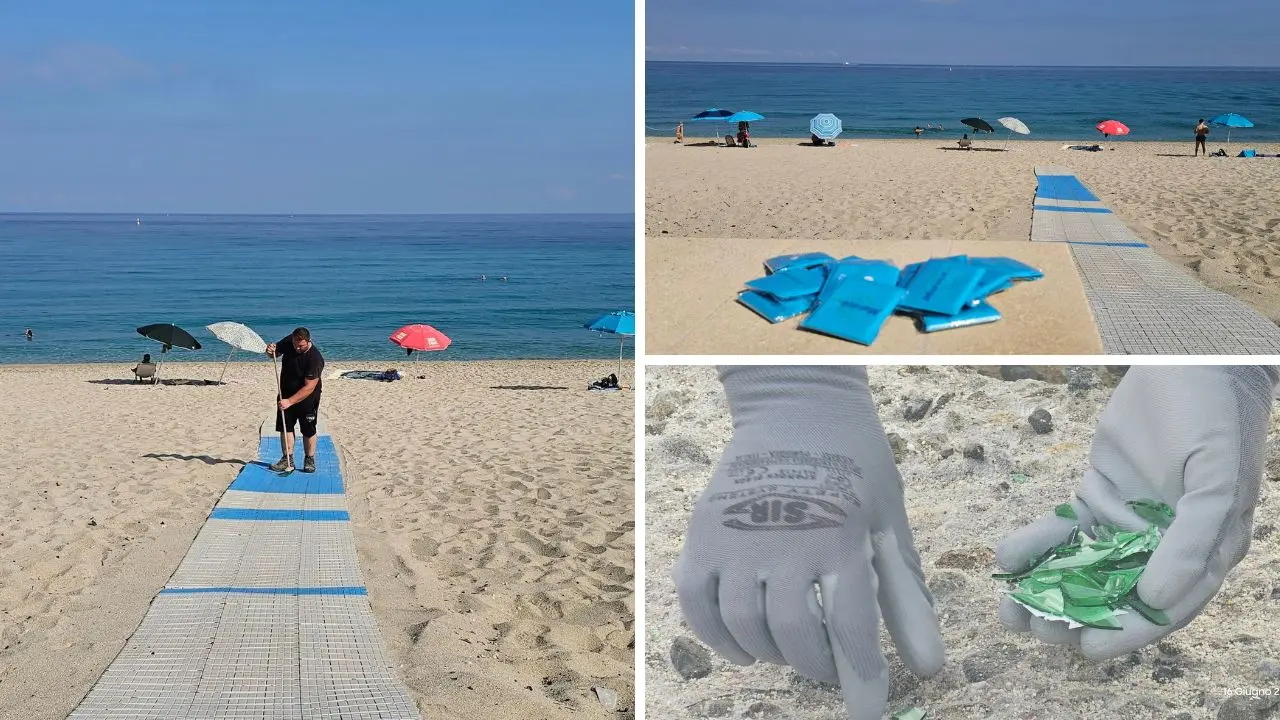 Sciacalli da spiaggia: la passerella per i disabili a Vibo Marina scompare di notte. La Muraca ripristina (ancora) l’accesso
