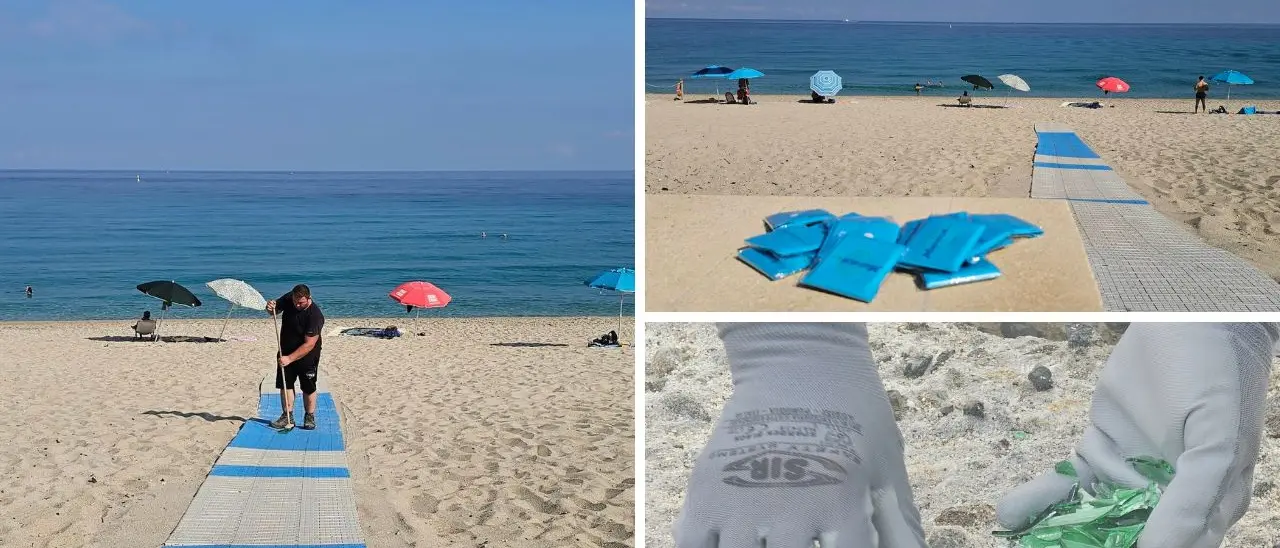 Sciacalli da spiaggia: la passerella per i disabili a Vibo Marina scompare di notte. La Muraca ripristina (ancora) l’accesso