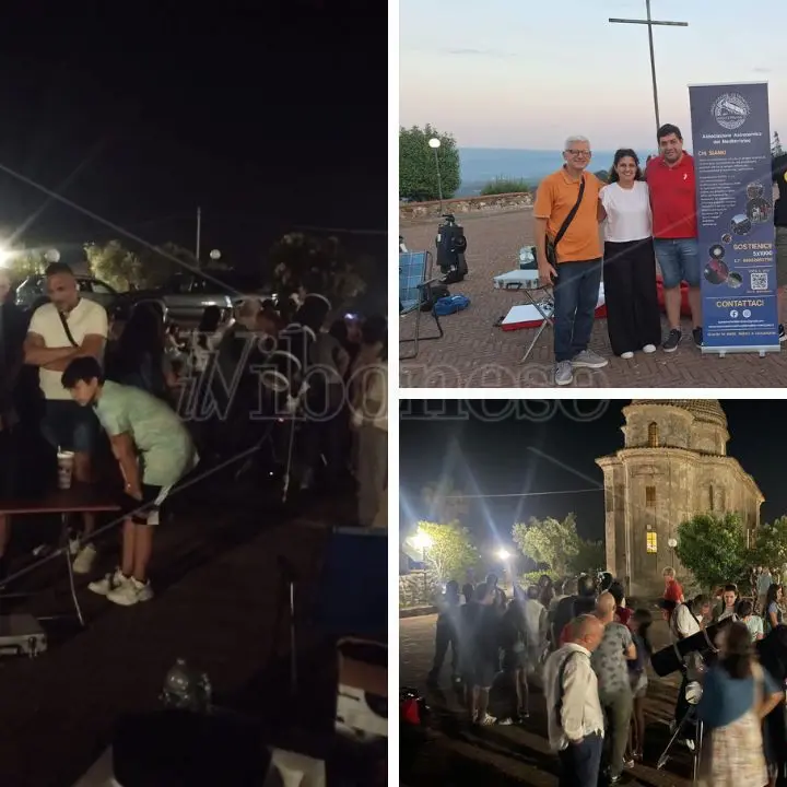 Serata sotto le stelle a Santa Ruba, successo per l'iniziativa del Fai di Vibo con l'Associazione Astronomica del Mediterraneo
