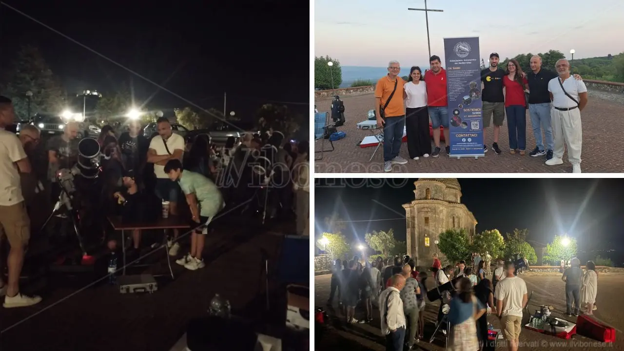 Serata sotto le stelle a Santa Ruba, successo per l'iniziativa del Fai di Vibo con l'Associazione Astronomica del Mediterraneo