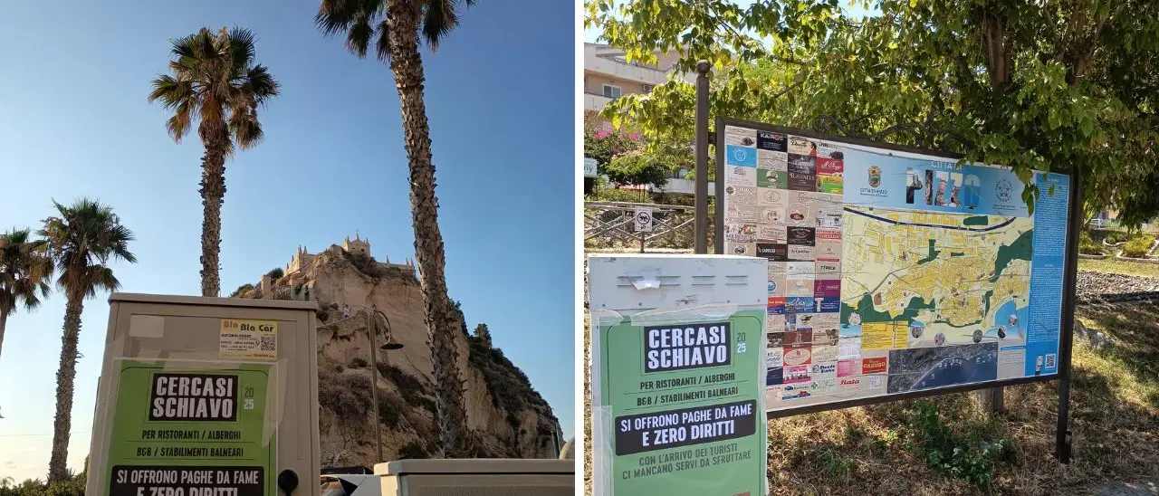 \"Cercasi schiavo\": approda anche a Tropea la campagna dell'Usb contro lo sfruttamento dei lavoratori nel settore turistico
