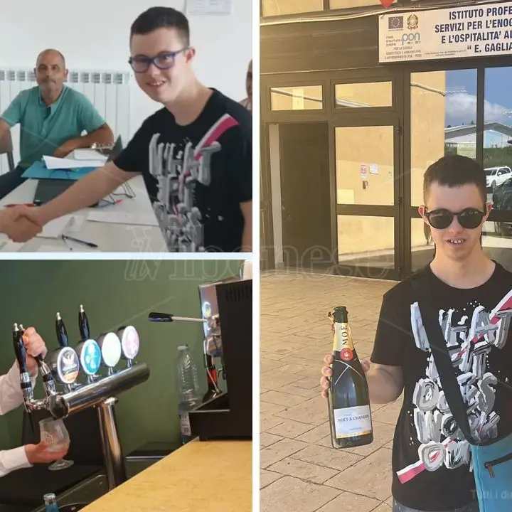 Lorenzo, la sindrome di Down e tante passioni. La sua maturità all'Alberghiero di Vibo: «Molto più di un titolo, mai fermarsi all'etichetta»