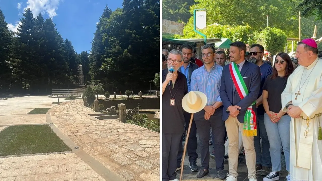 Serra, nuova veste per il Santuario di Santa Maria del Bosco: inaugurato il nuovo piazzale antistante
