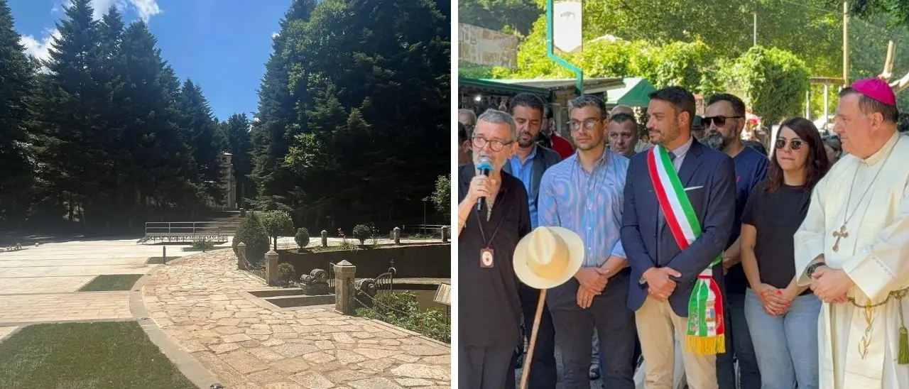 Serra, nuova veste per il Santuario di Santa Maria del Bosco: inaugurato il nuovo piazzale antistante