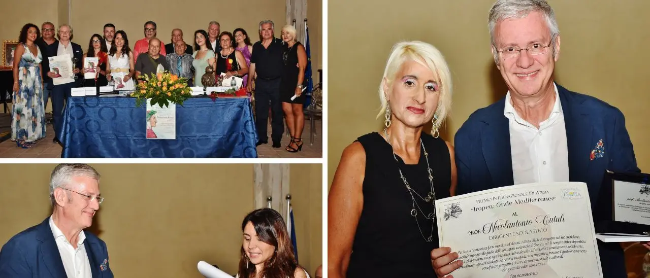 Tropea Onde Mediterranee, il preside dell'Istituto \"Galluppi\" Nicolantonio Cutuli premiato al contest di poesia