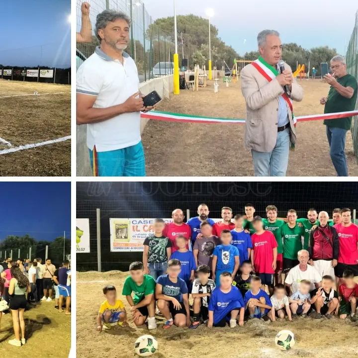 Era atteso da decenni, Comerconi finalmente ha il suo campo di calcio: l'inaugurazione è una grande festa per grandi e piccini