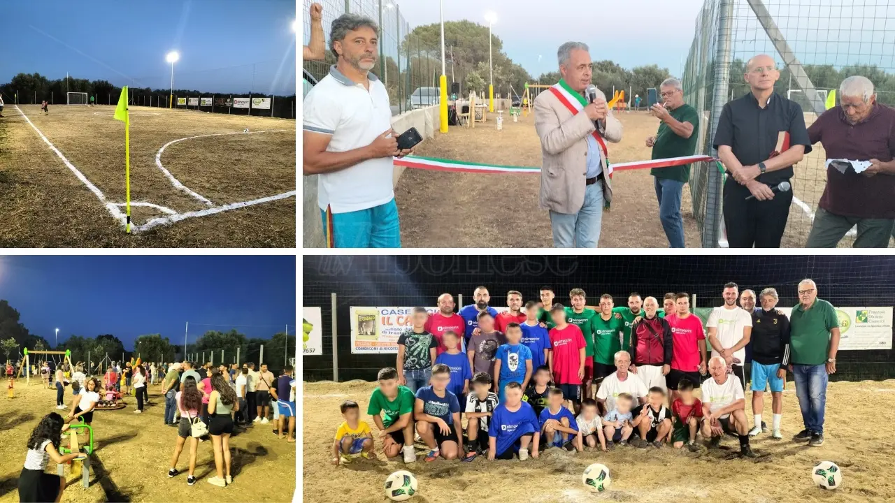 Era atteso da decenni, Comerconi finalmente ha il suo campo di calcio: l'inaugurazione è una grande festa per grandi e piccini
