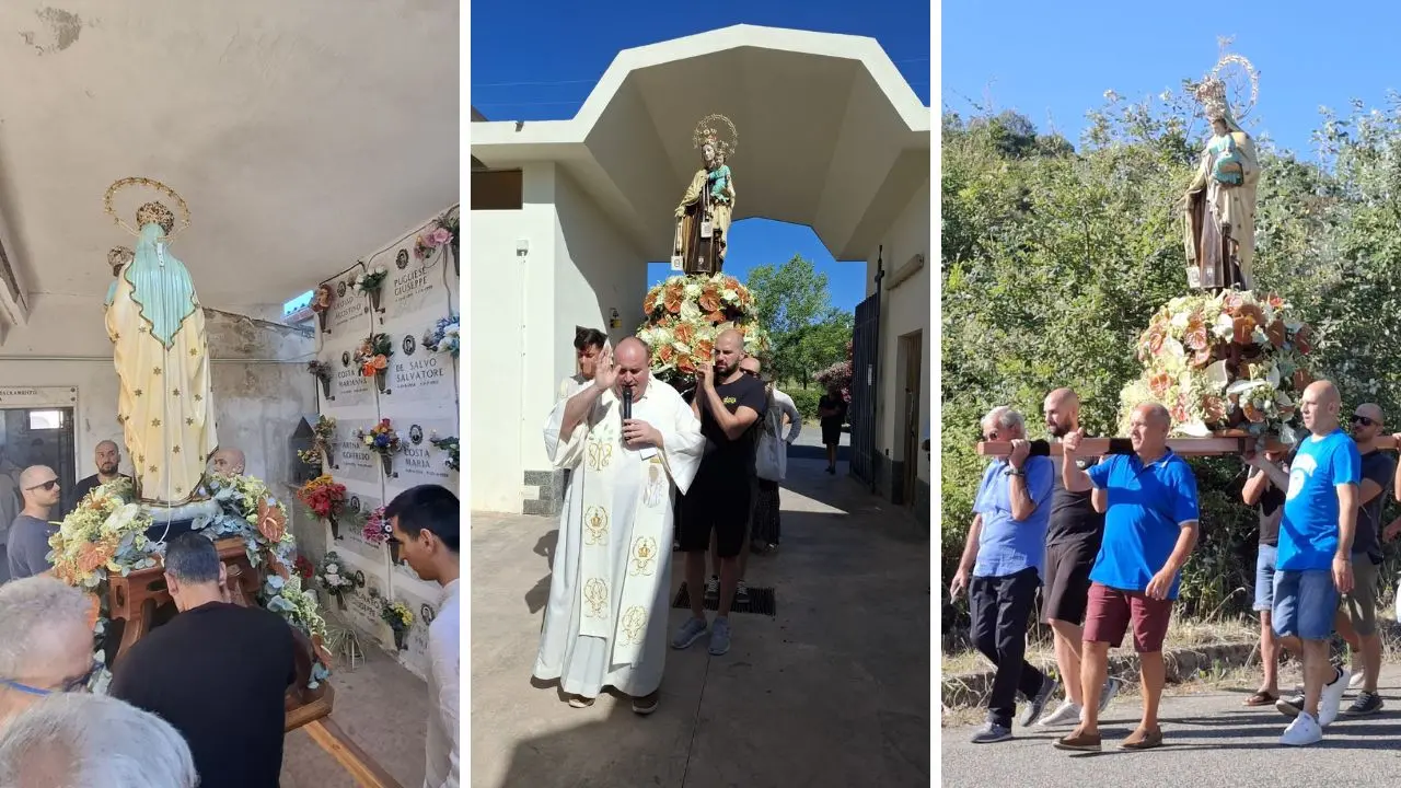 La Madonna del Carmelo di Caria entra per la prima volta nel Cimitero comunale: un gesto storico di fede e amore verso chi non c'è più
