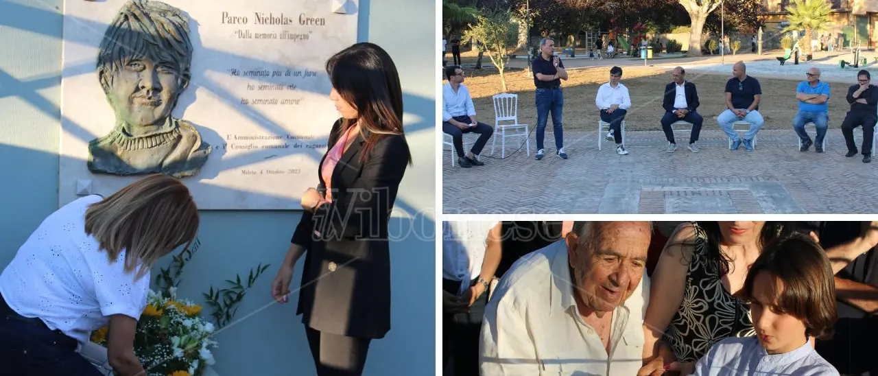A Mileto riaperto il parco intitolato al piccolo Nicholas Green, il sindaco Giordano: «Invieremo le immagini ai suoi genitori, ne saranno felici»