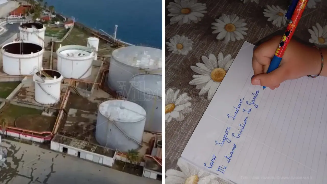 «Caro Signor Sindaco, ogni giorno quei serbatoi mi fanno paura»: la lettera di un bambino di 8 anni di Vibo Marina