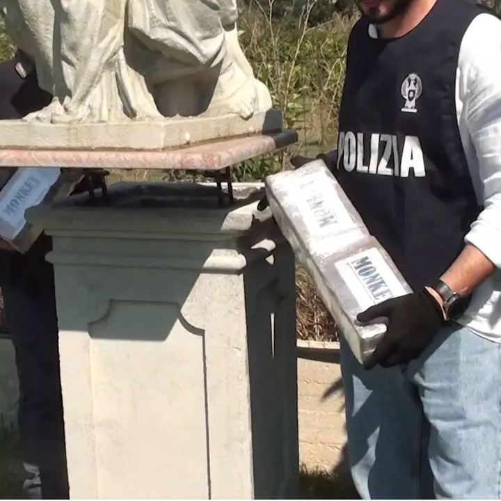 Una statua da sballo: nascondeva 30 chili di cocaina occultati all’interno di una scultura in giardino, arrestato - VIDEO