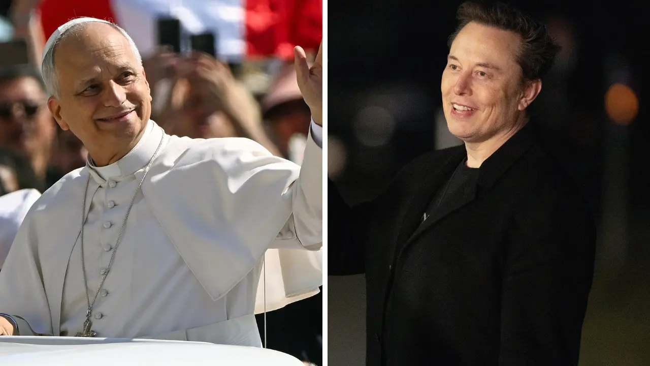 <p>Papa Leone e Musk</p>\\n