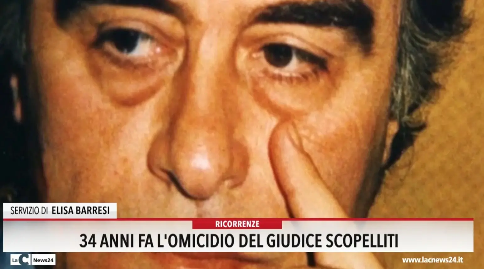 34 anni fa l'omicidio del giudice Scopelliti
