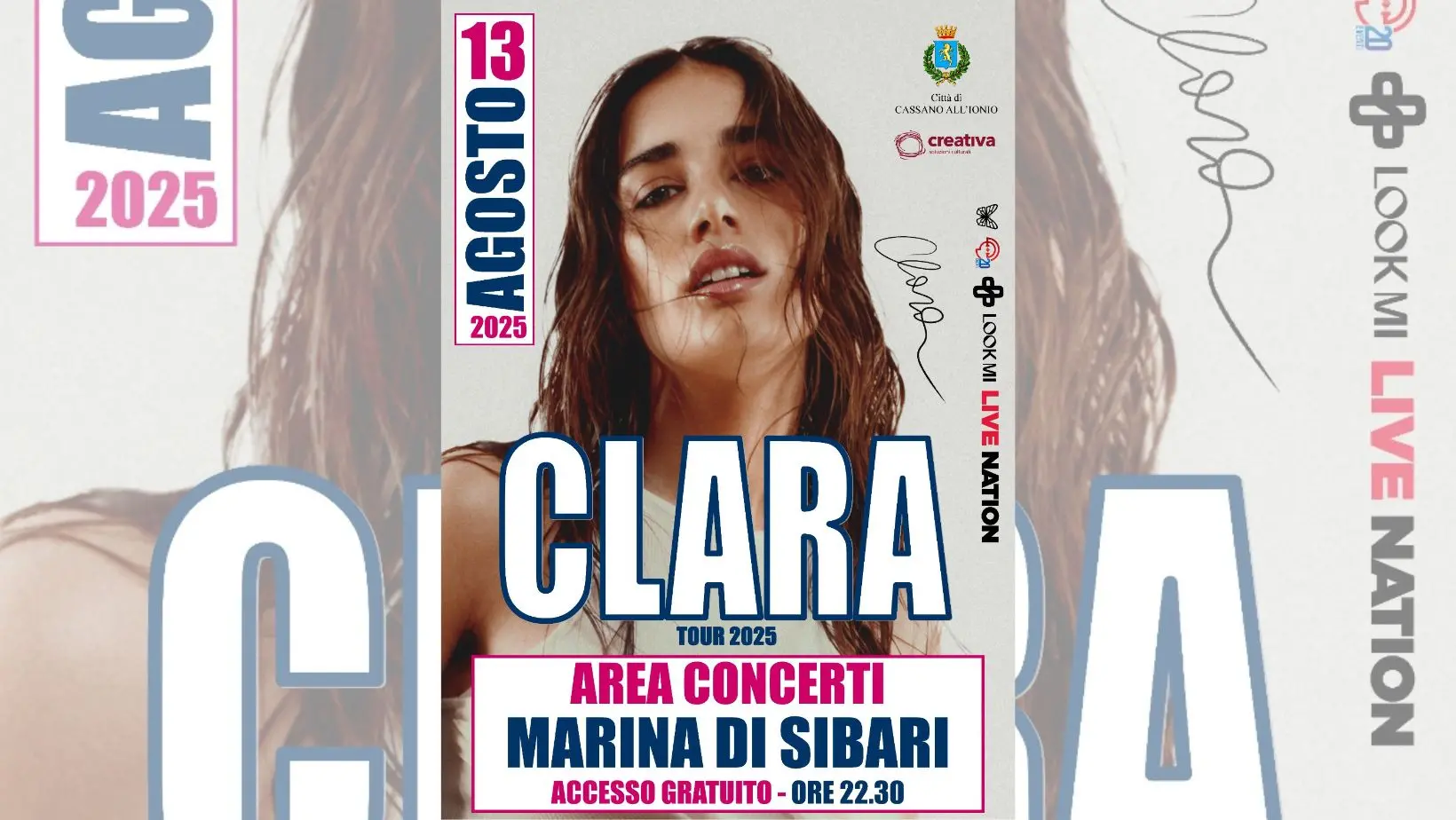L’estate cassanese si accende: a Marina di Sibari tutto pronto per l’atteso concerto di Clara\n