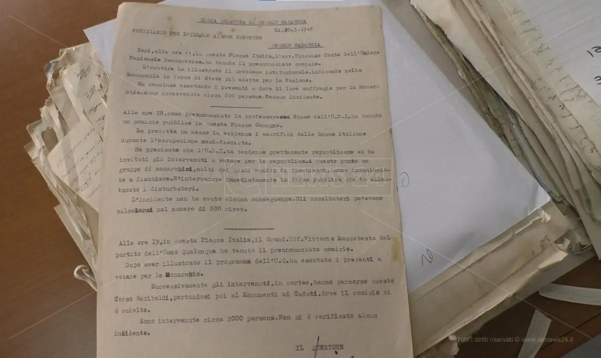 Reggio, tre archivi privati\u00A0dichiarati dal Ministero di interesse culturale particolarmente importante: ecco quali sono