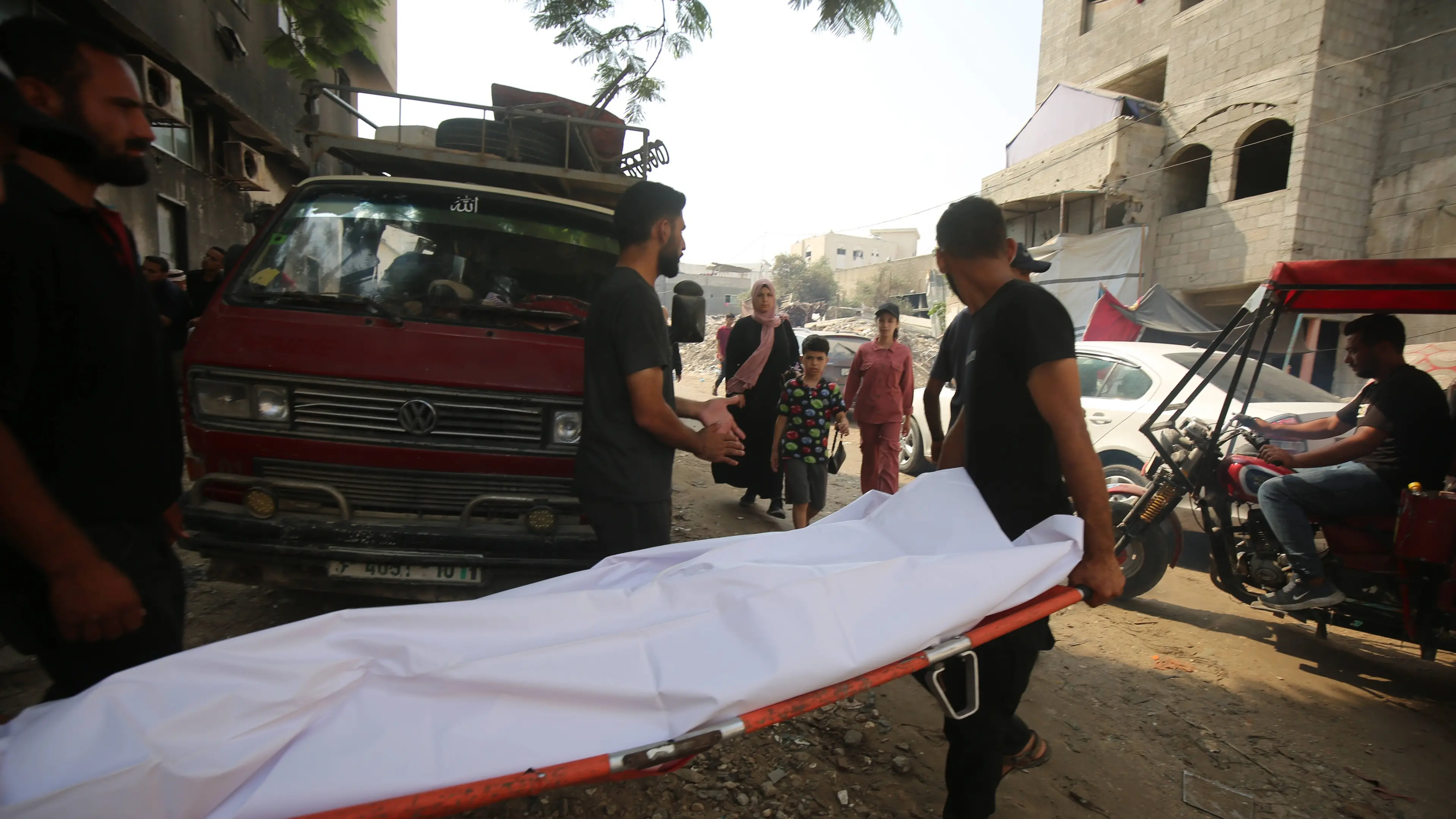 <p>Morti a Gaza - foto di archivio</p>\\n , Omar Ashtawy/apaimages/SIPA