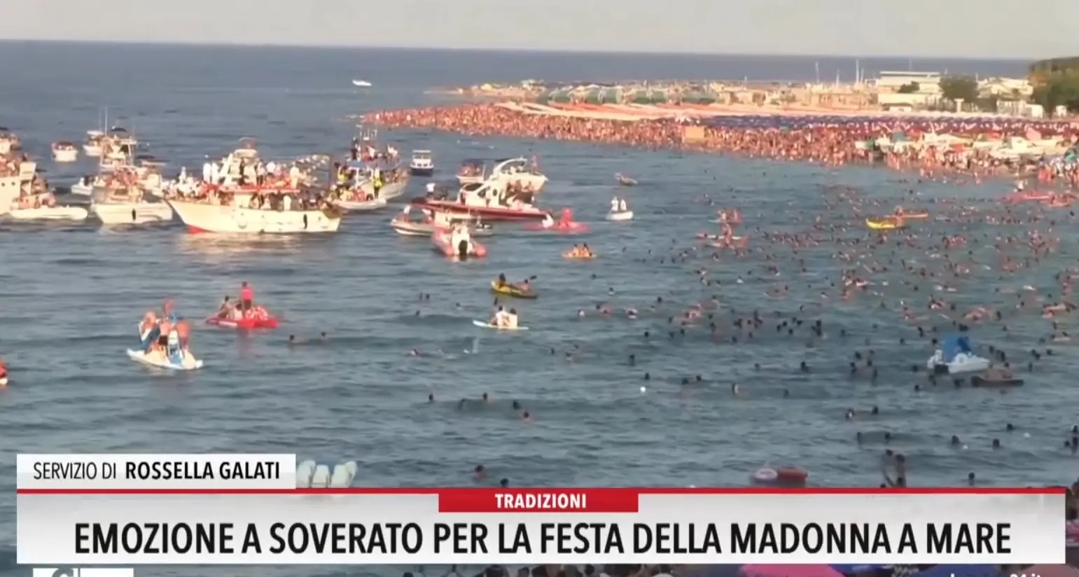 Emozione a Soverato per la festa della Madonna a mare