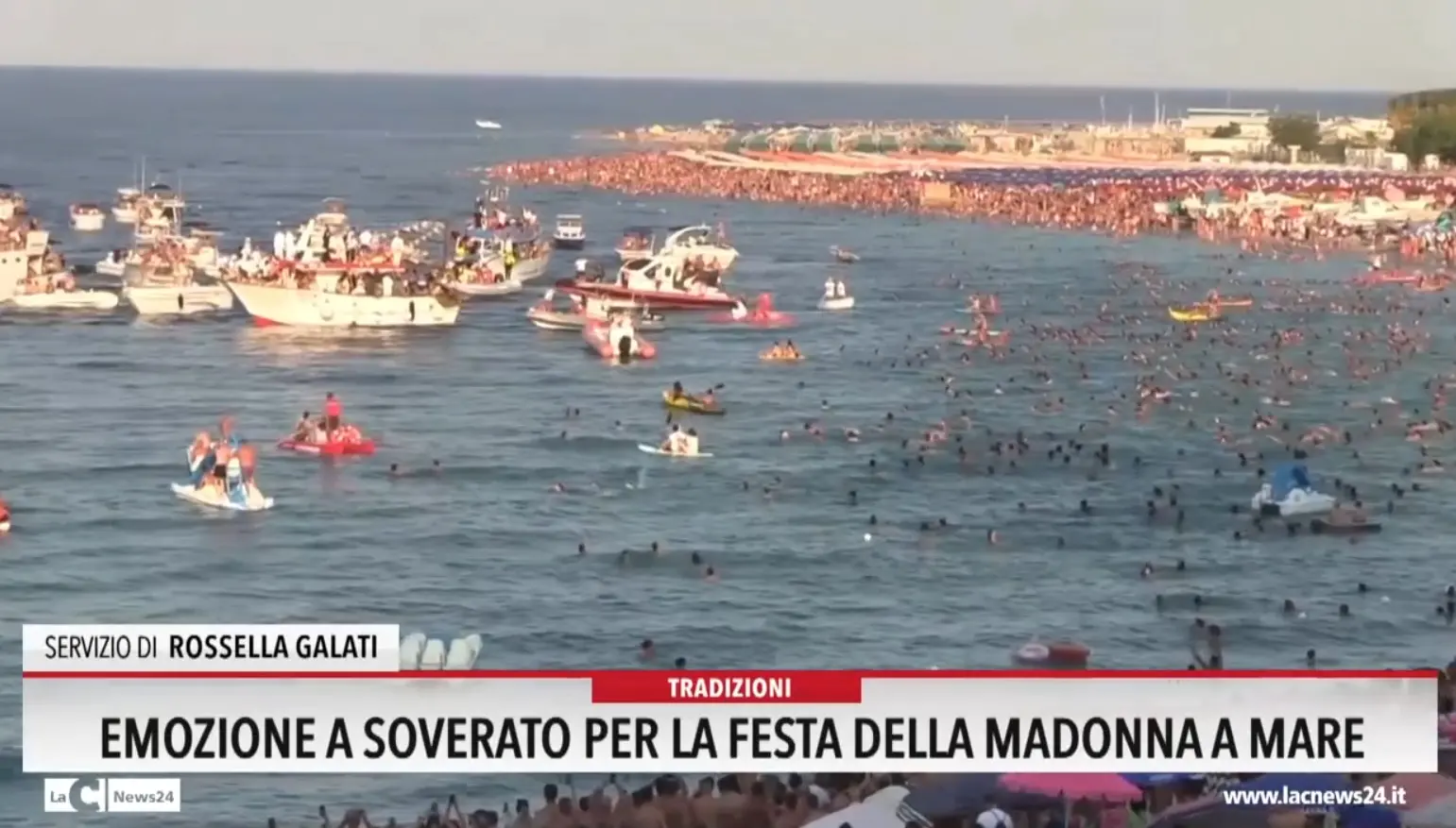Emozione a Soverato per la festa della Madonna a mare