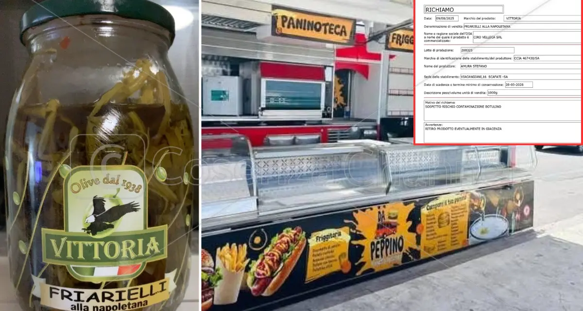 Botulino, ecco i due marchi di friarielli ritirati in via precauzionale. Ma le indagini puntano sul food truck di Diamante