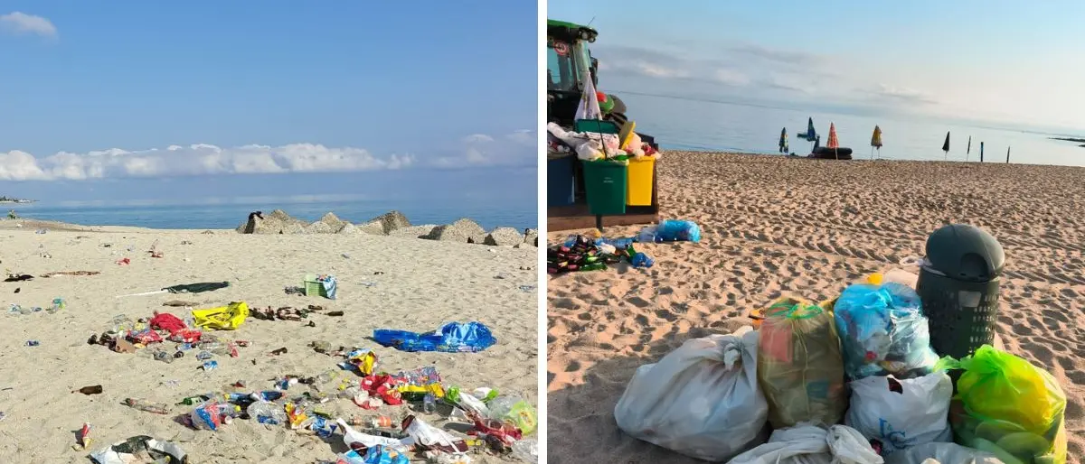 Altro che stelle cadenti, nel Vibonese la notte di San Lorenzo\u00A0lascia sulle spiagge distese infinite di rifiuti\n