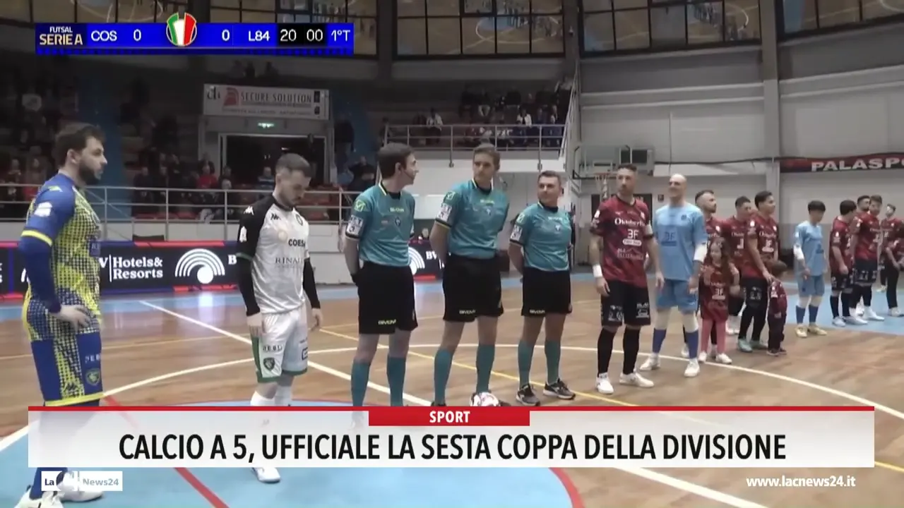 Calcio a 5, ufficiale la sesta Coppa della divisione