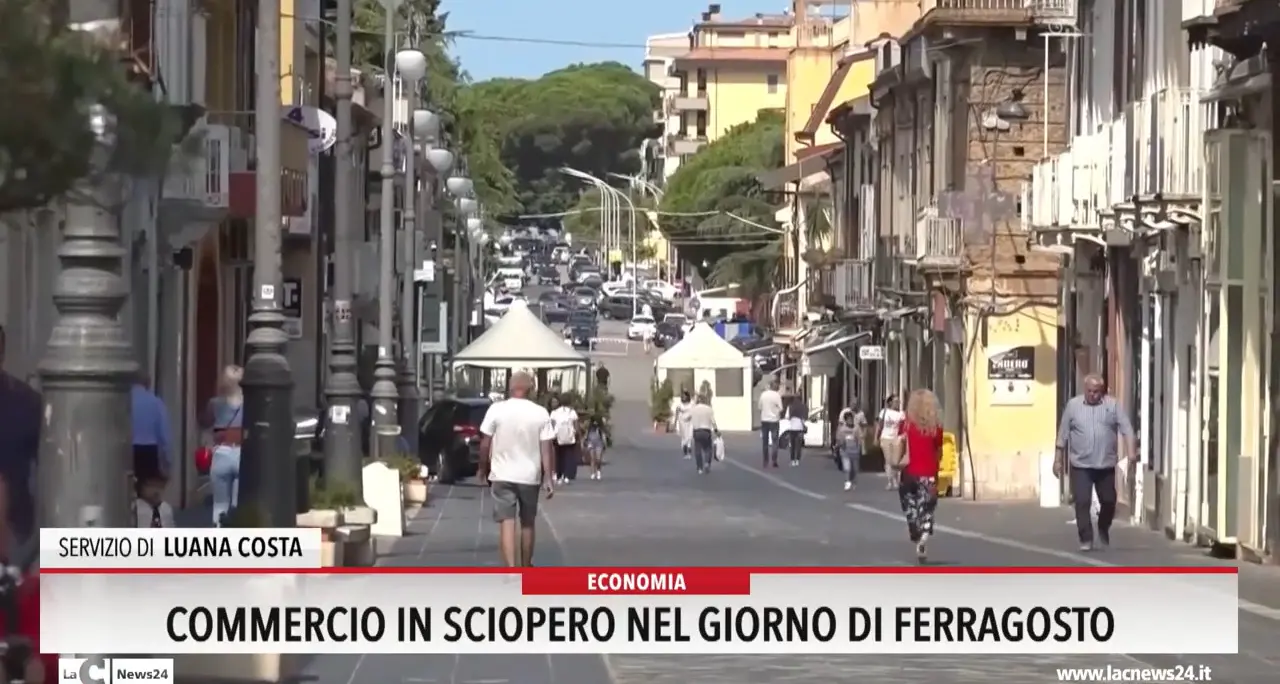 Commercio in sciopero nel giorno di Ferragosto