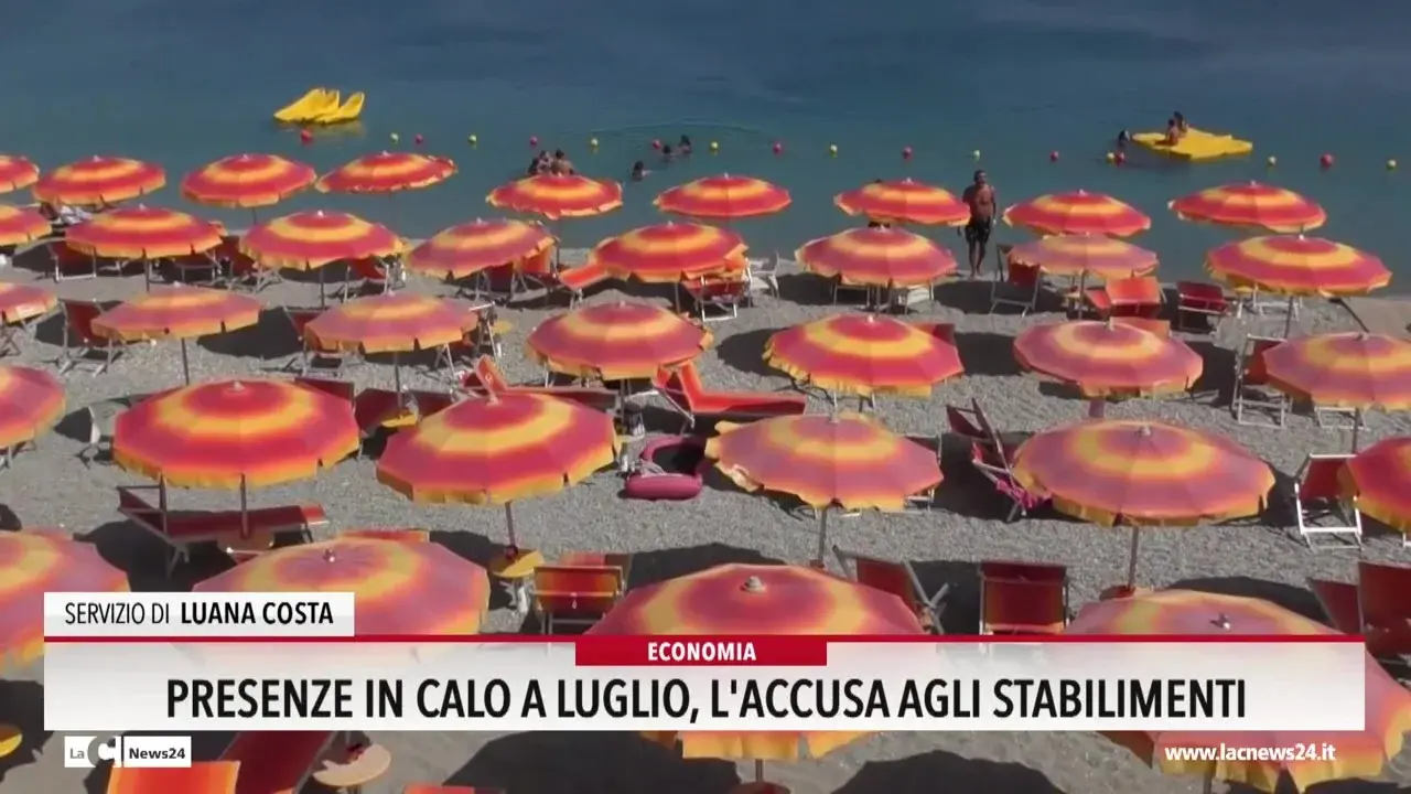 Presenze in calo a luglio, l'accusa agli stabilimenti