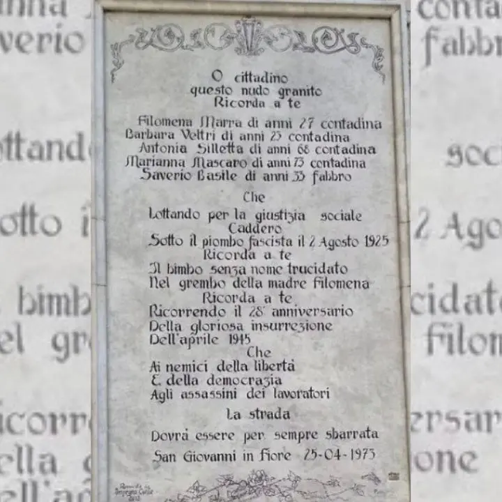 San Giovanni in Fiore, cento anni fa la strage fascita nel sagrato dell’Abbazia Florense che costò la vita a 5 persone\n