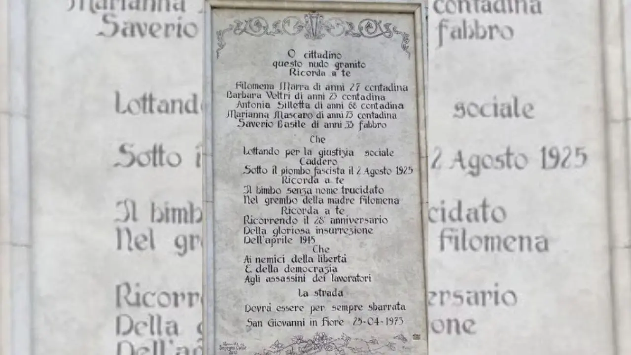 San Giovanni in Fiore, cento anni fa la strage fascita nel sagrato dell’Abbazia Florense che costò la vita a 5 persone\n
