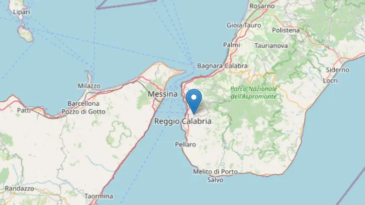 Terremoto a Reggio Calabria, nuovo sisma registrato dall’Ingv