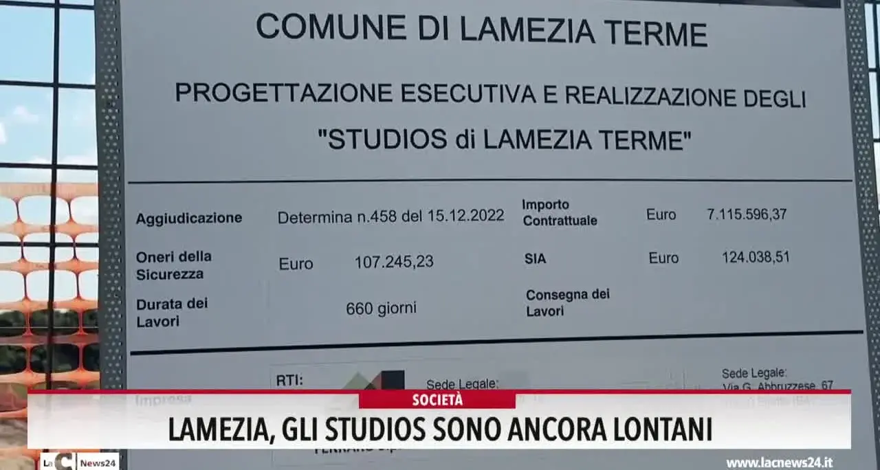 Film Commission, gli studios di Lamezia ancora lontani